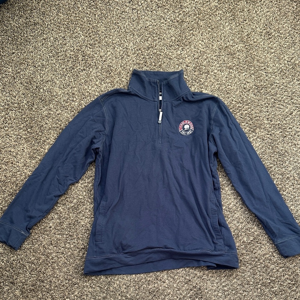 Tanglewood music center Lenox MA Navy Quarter-Zip Pullover